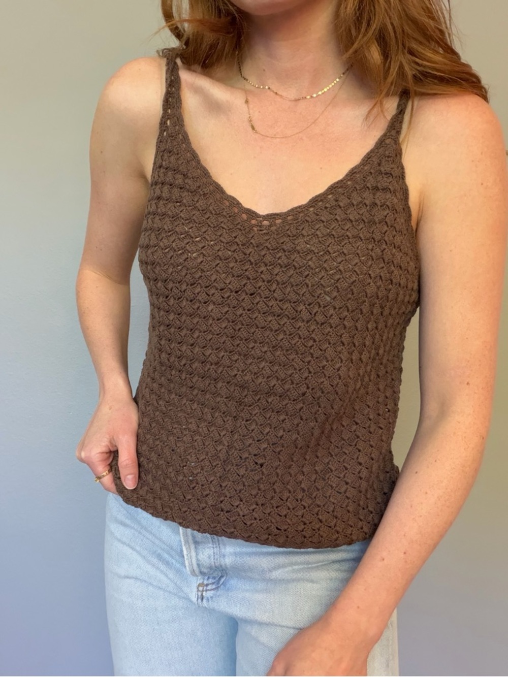 Ralph Lauren Dark Brown Knit Camisole